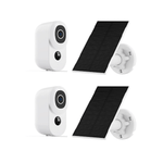 2x Beveiligingscamera met Zonnepaneel - Beldeur