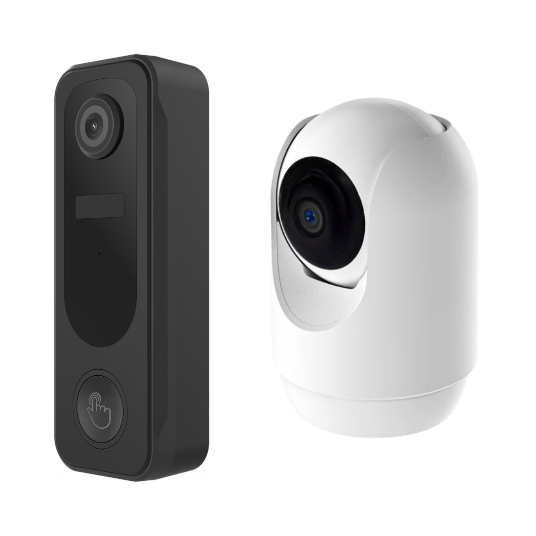 Bundel: Draadloze Deurbel + Binnencamera