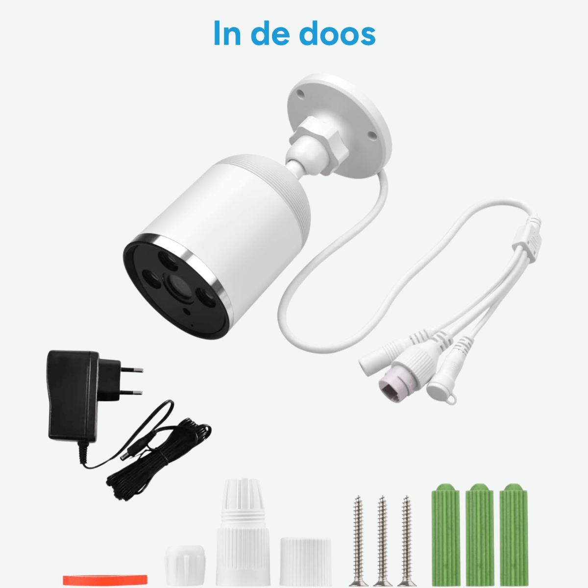 Bundel: Draadloze Deurbel + Bedrade Camera - Beldeur