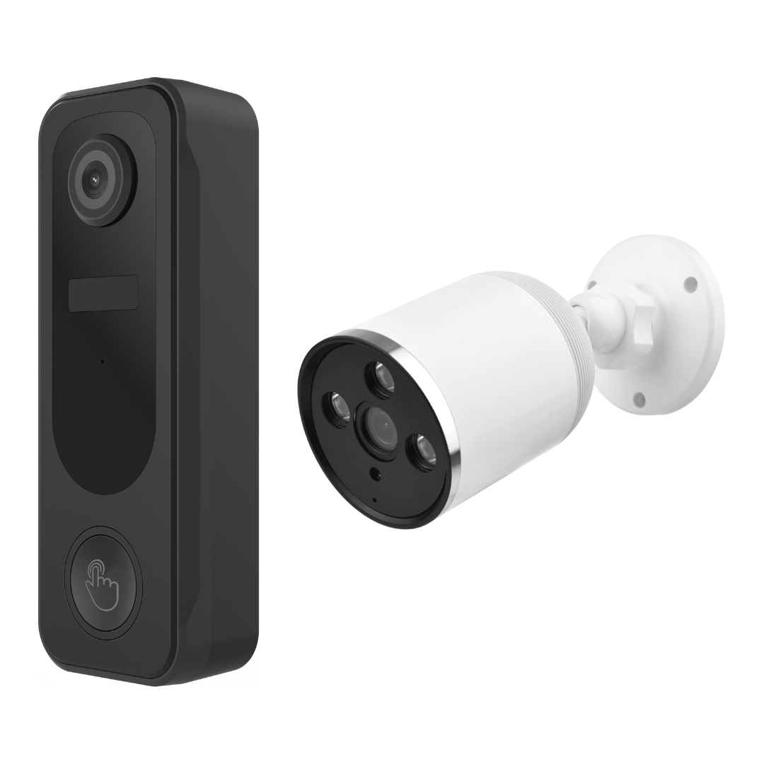 Bundel: Draadloze Deurbel + Bedrade Camera - Beldeur