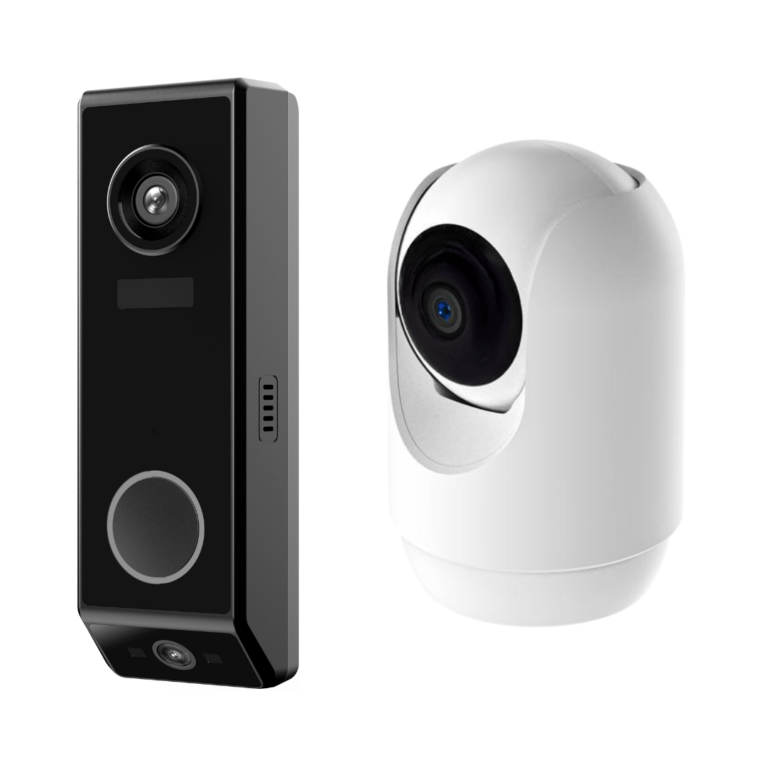 Bundel: DualCam Deurbel + Binnencamera - Beldeur
