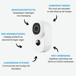 Bundel: DualCam Deurbel + Zonnepaneel Camera - Beldeur