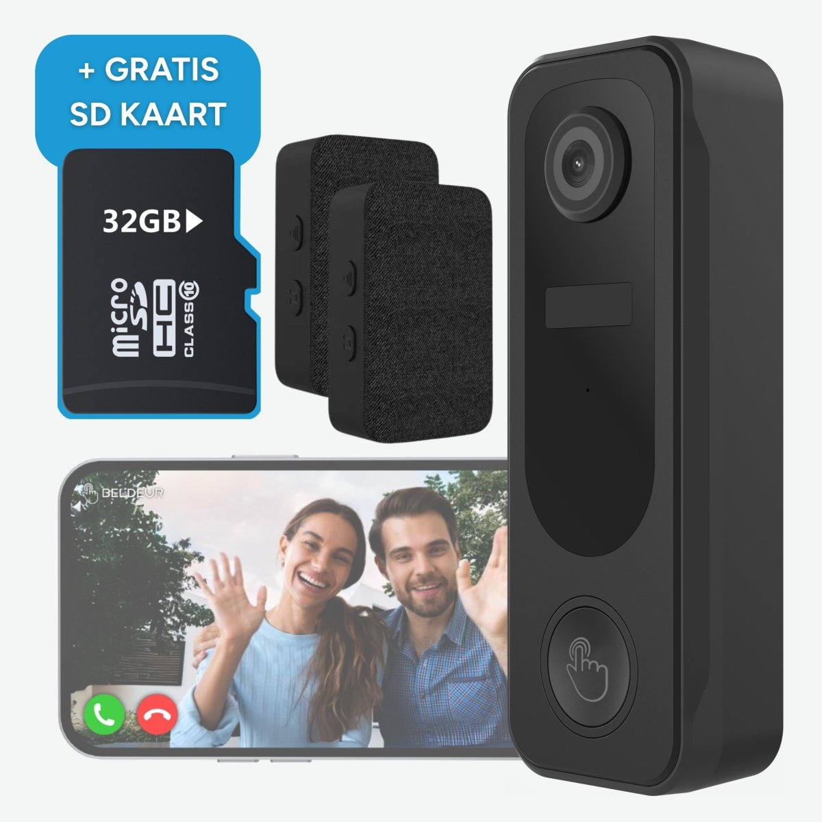 Draadloze Video Deurbel Totaalpakket - Beldeur 