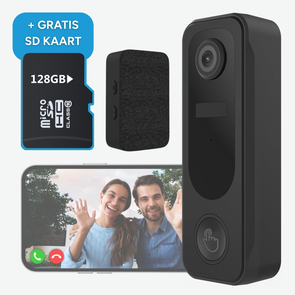Draadloze Video Deurbel Totaalpakket - Beldeur 