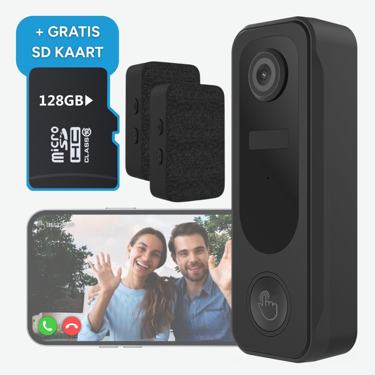 Draadloze Video Deurbel Totaalpakket - Beldeur 