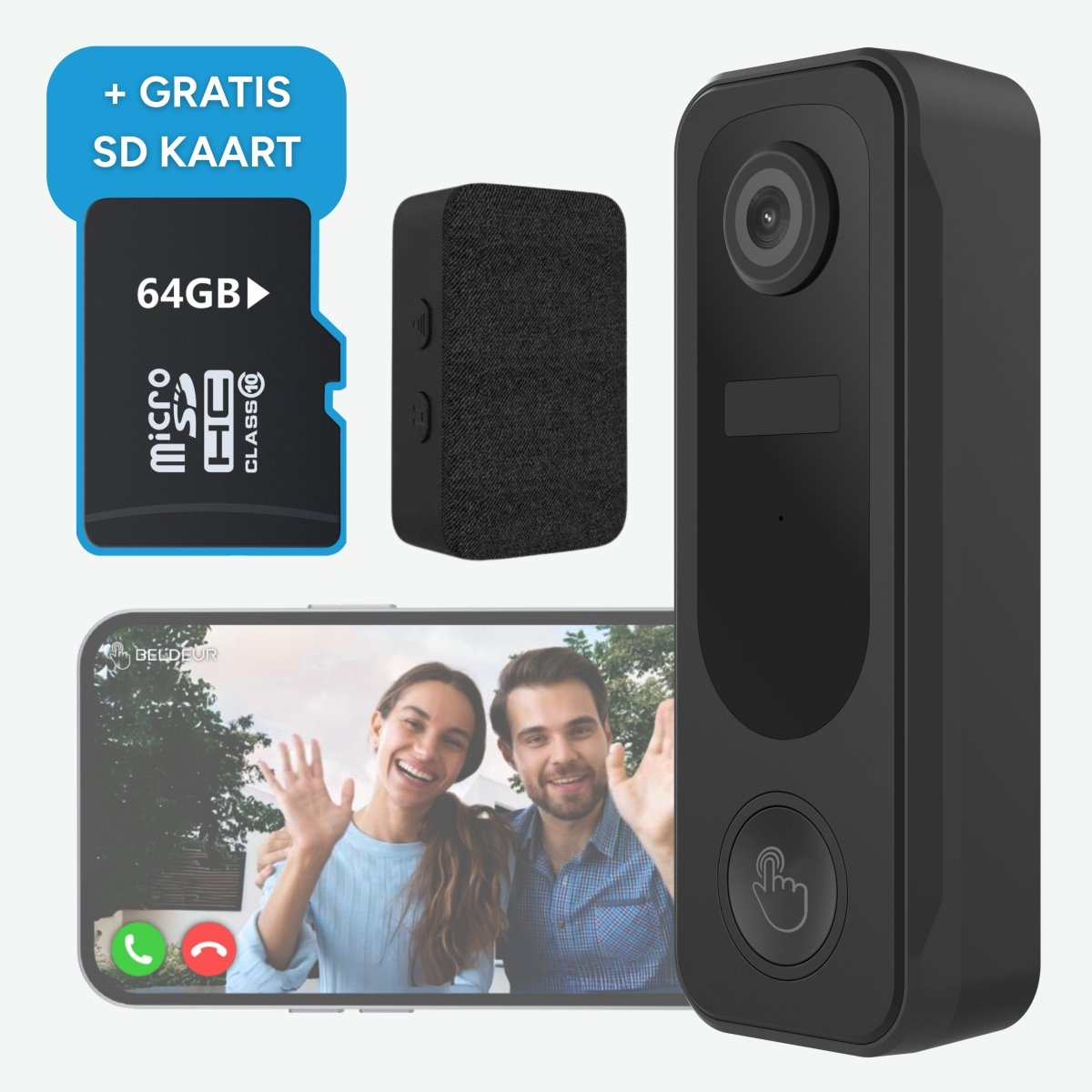 Draadloze Video Deurbel Totaalpakket - Beldeur 