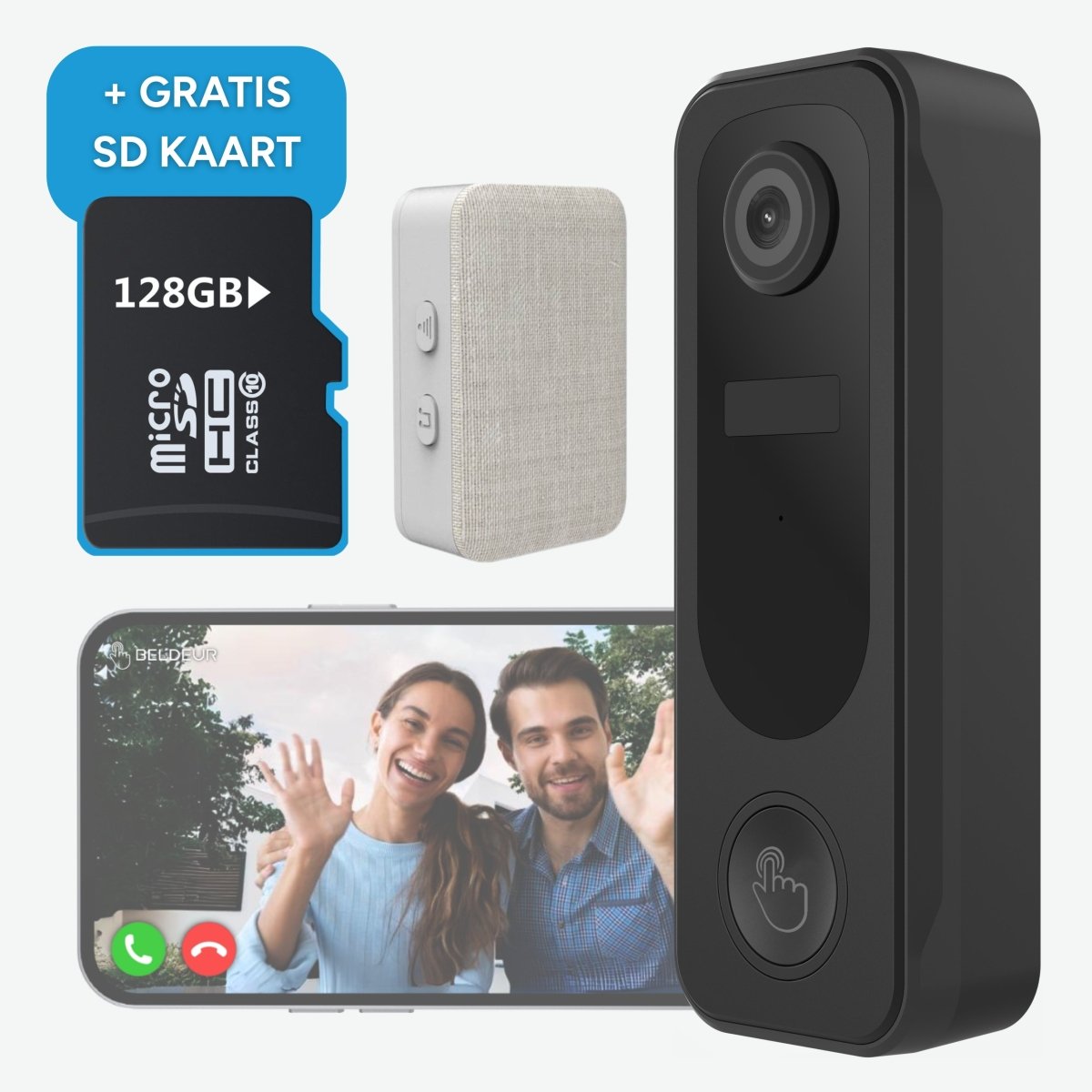 Draadloze Video Deurbel Totaalpakket - Beldeur 