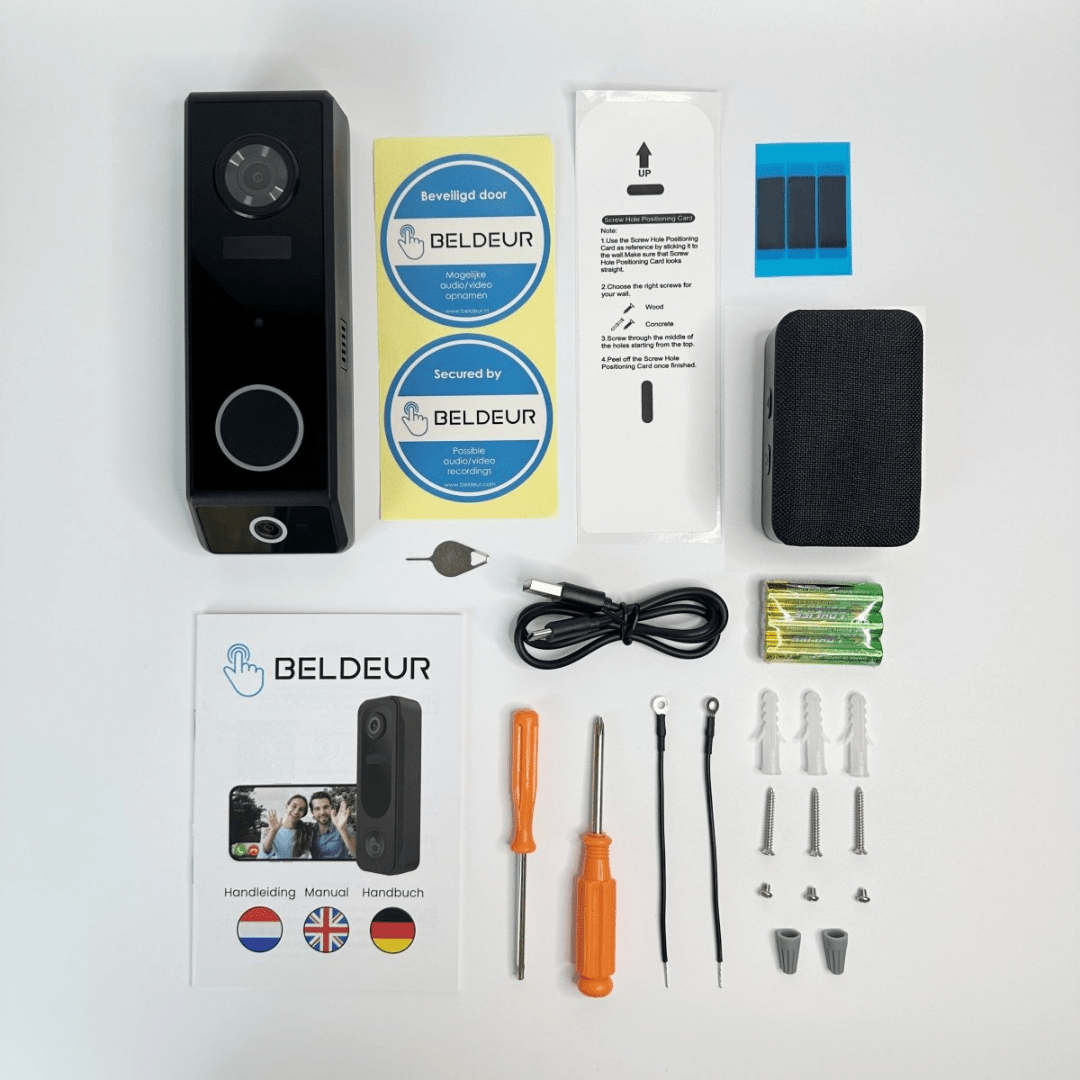 DualCam Video Deurbel Dubbeldeurpakket - Beldeur