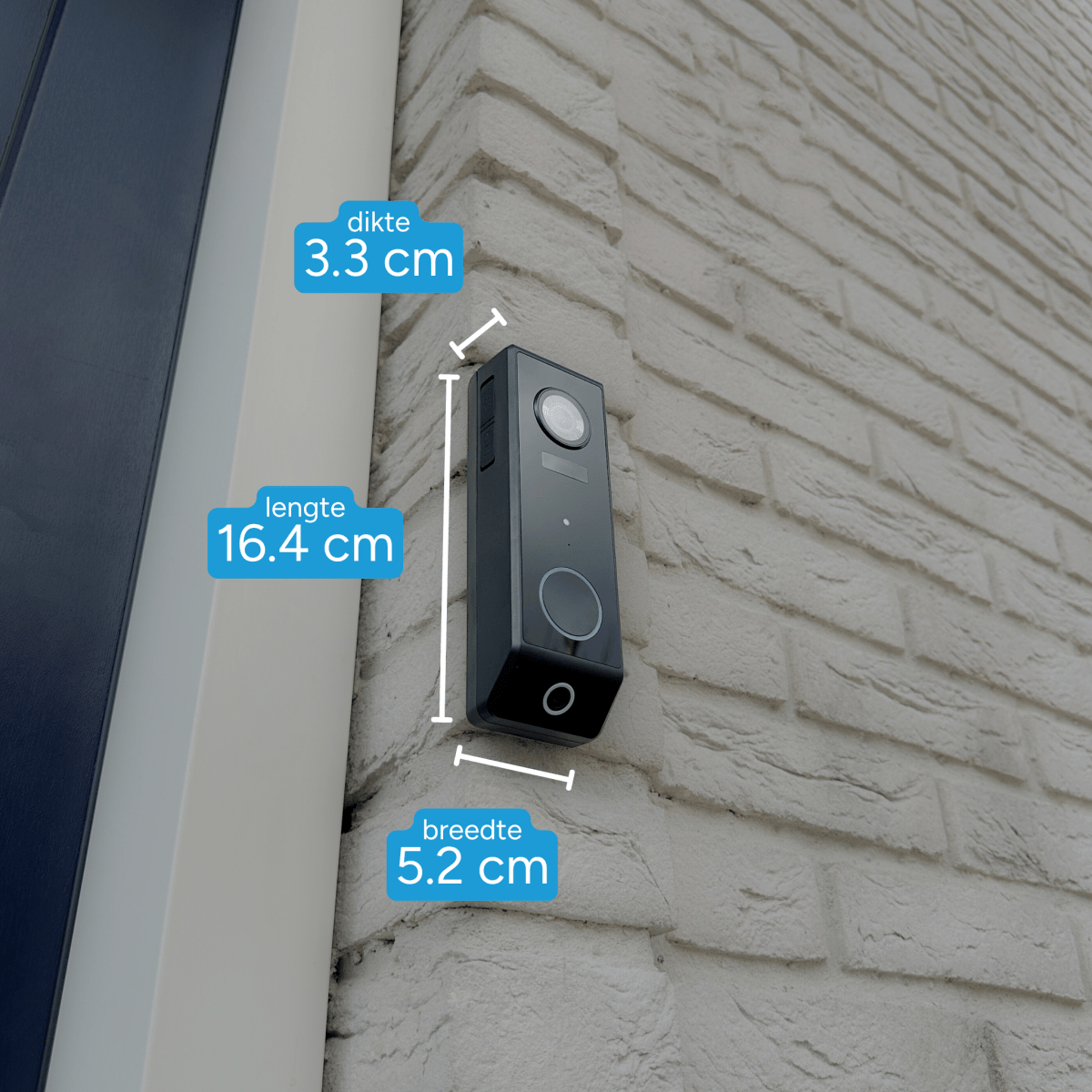 DualCam Video Deurbel Dubbeldeurpakket - Beldeur