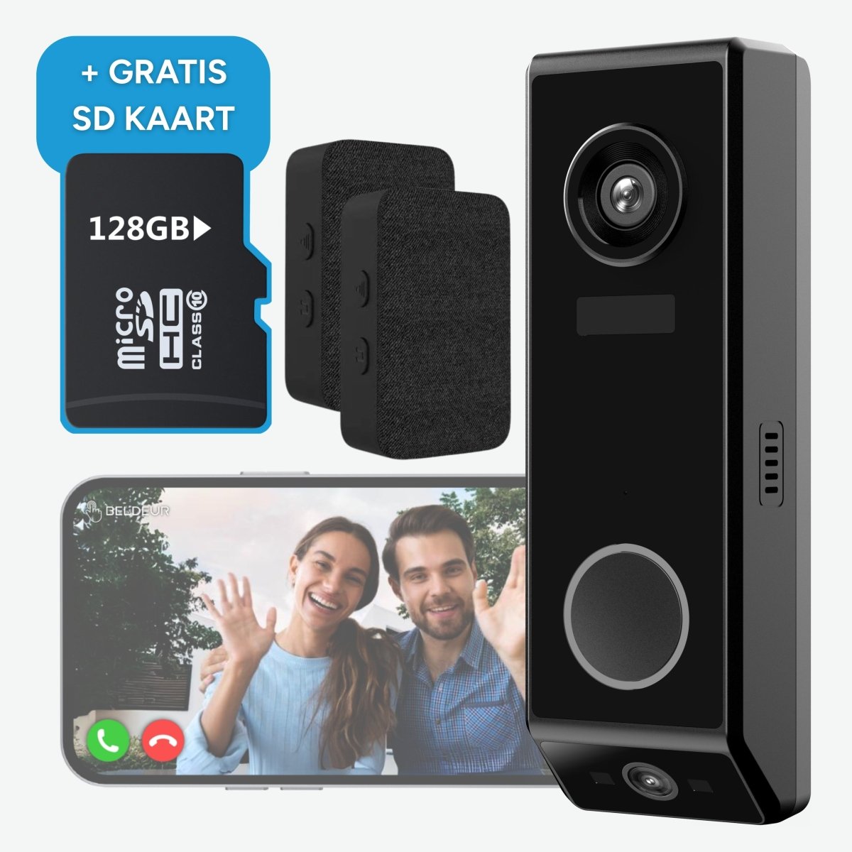 DualCam Video Deurbel Totaalpakket - Beldeur