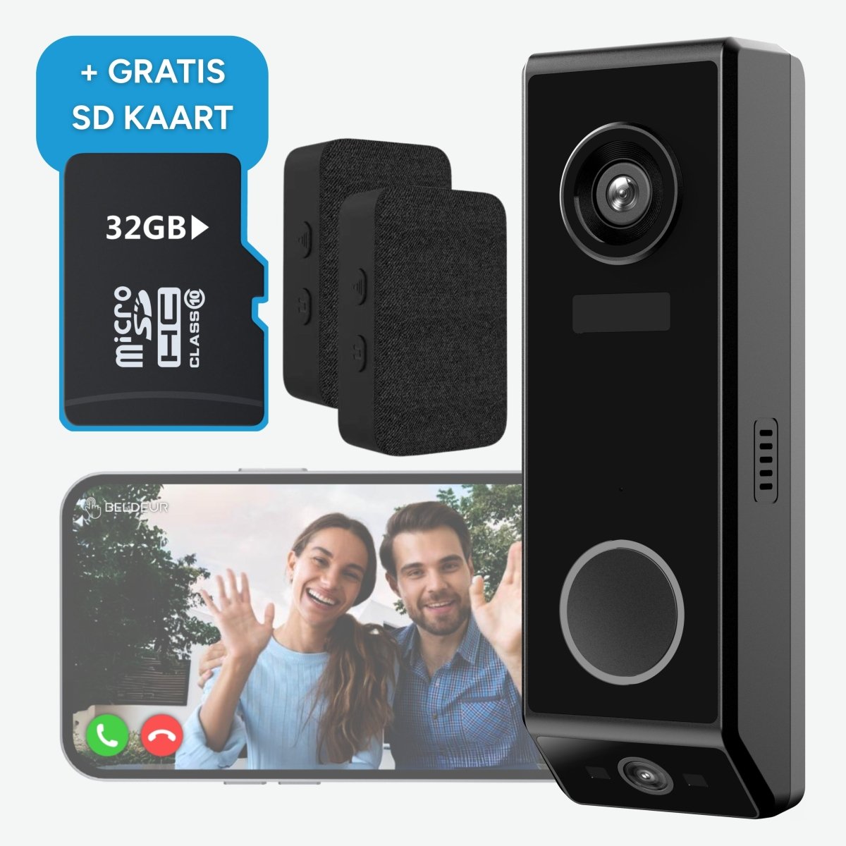 DualCam Video Deurbel Totaalpakket - Beldeur