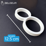 Huisnummer Wit - Beldeur